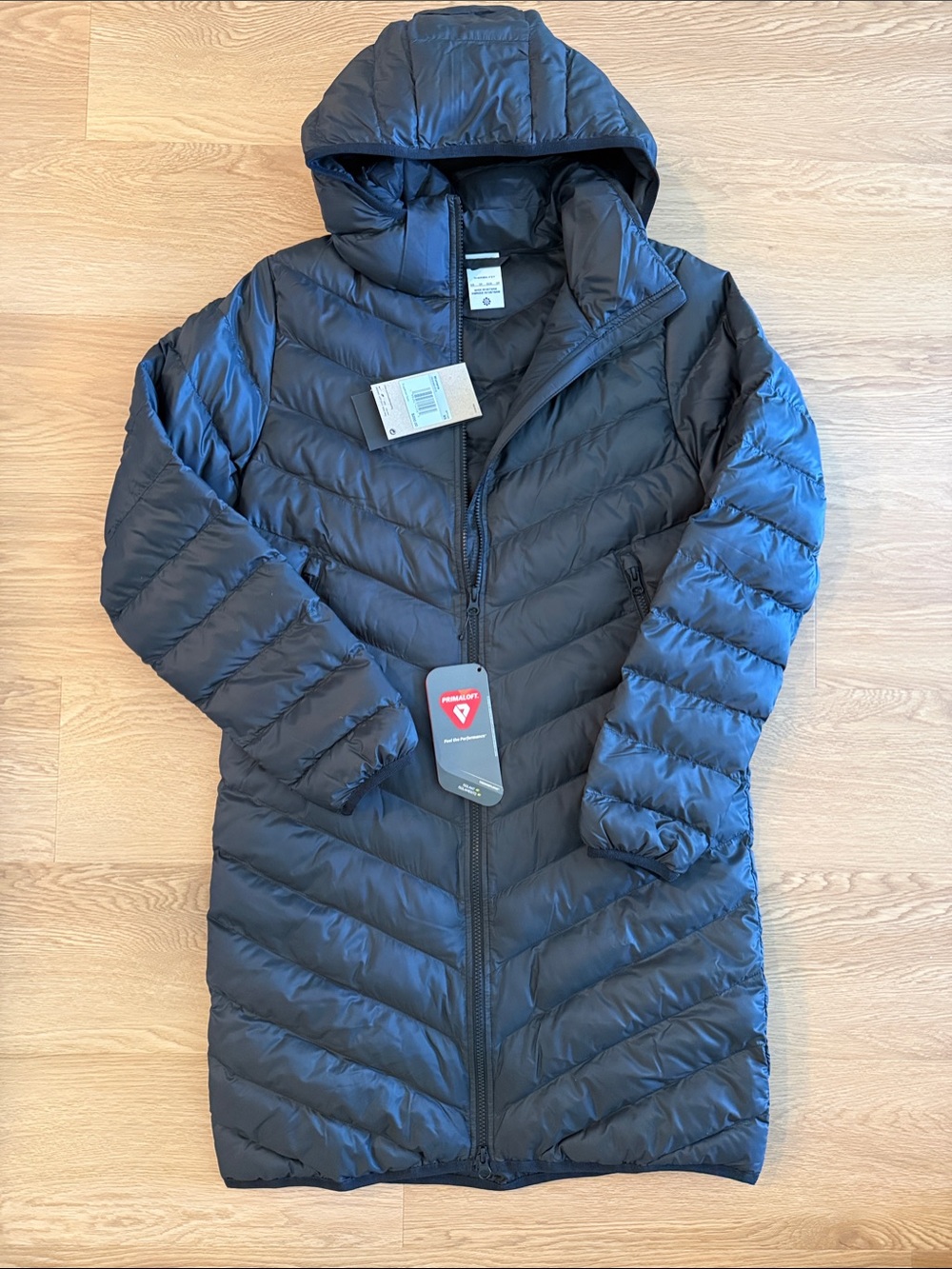 Nike Long Hooded Women's Puffer Coat in Black